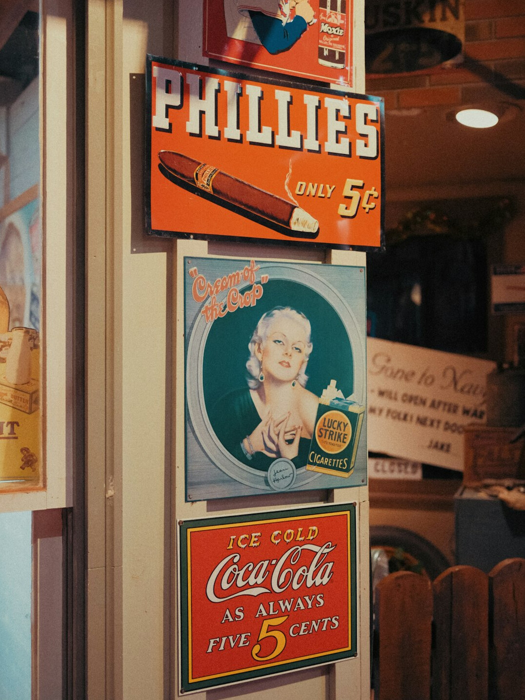 vintage ad poster display